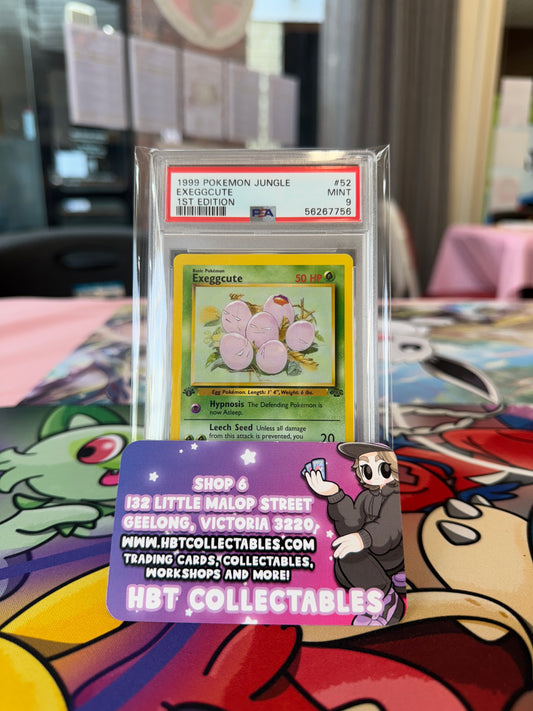 Pokemon TCG: PSA 9 MINT - 1st Edition Jungle Exeggcute 52/64