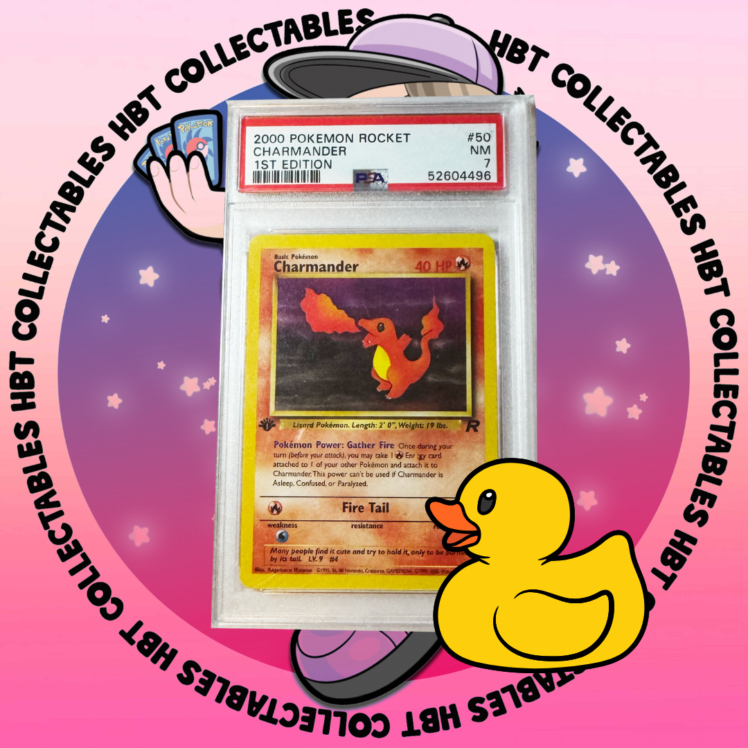 PSA 7: 2000 Pokemon Rocket Charmander - 1st Edition #50 🦆