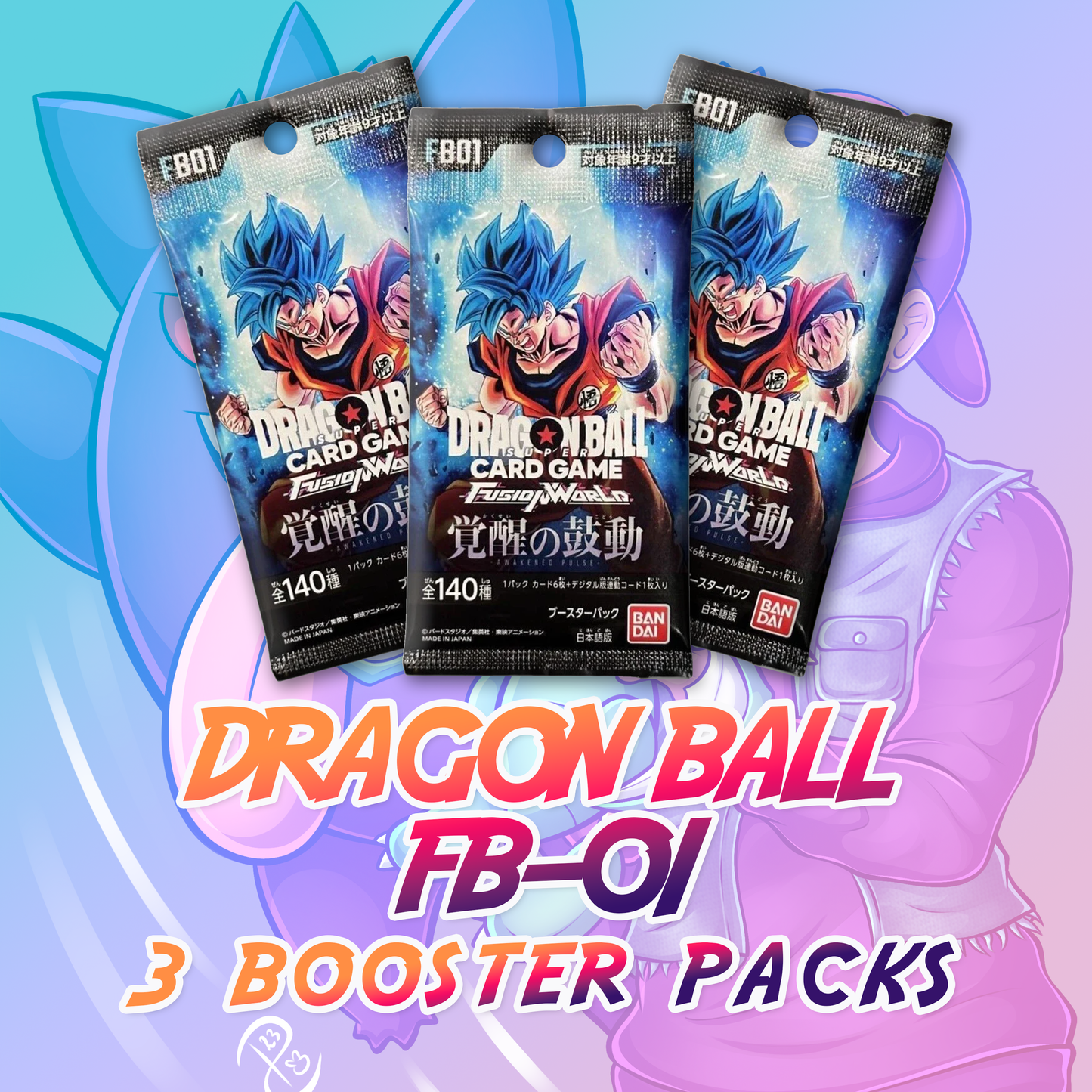 Dragon Ball Super: Fusion World FB-01 3 Booster Bundle (Japanese)