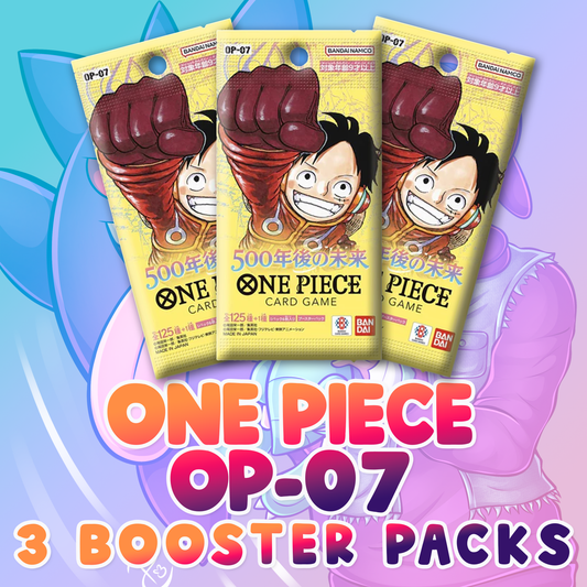 One Piece CG: The New Emperor OP-07 3 x Booster Packs (Japanese)