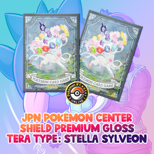 PC JPN: Deck Shield Premium Gloss Tera Type: Stella Sylveon Sleeves (64pc)