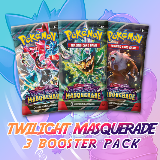 Pokemon TCG: Twilight Masquerade Booster Bundles (3 Packs)